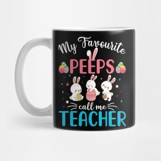 My Favorite Peeps Call Me Teacher Mug